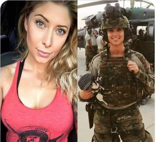 10 سرباز زن زیبا مانند مدل